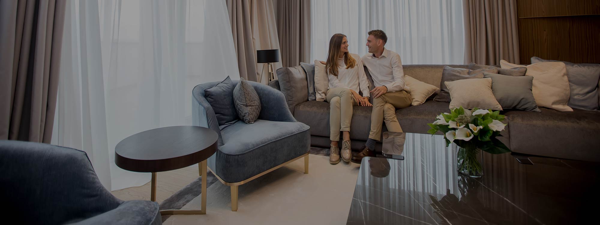 Couple in Living Room